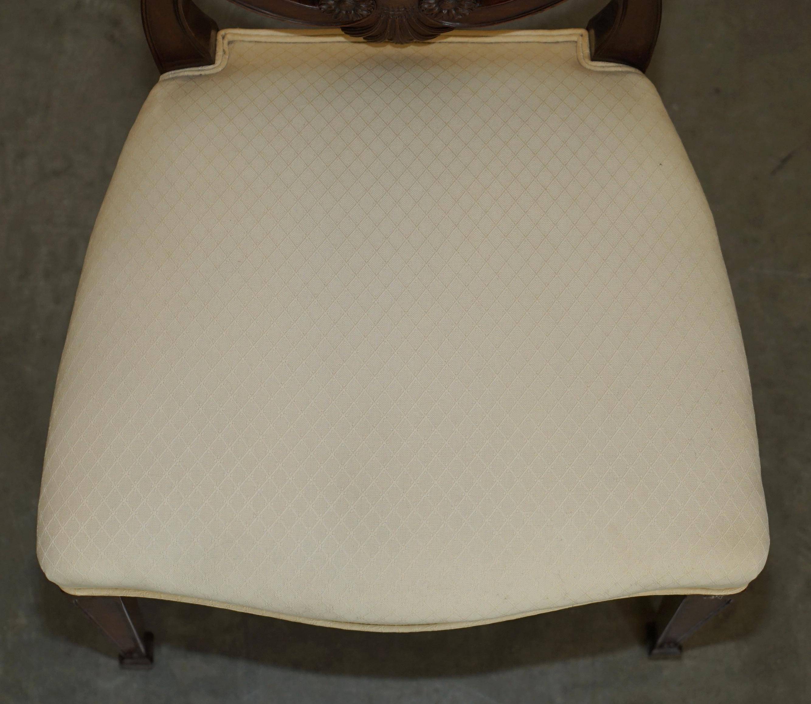 Paire de chaises d'appoint victoriennes George Hepplewhite Prince de Galles