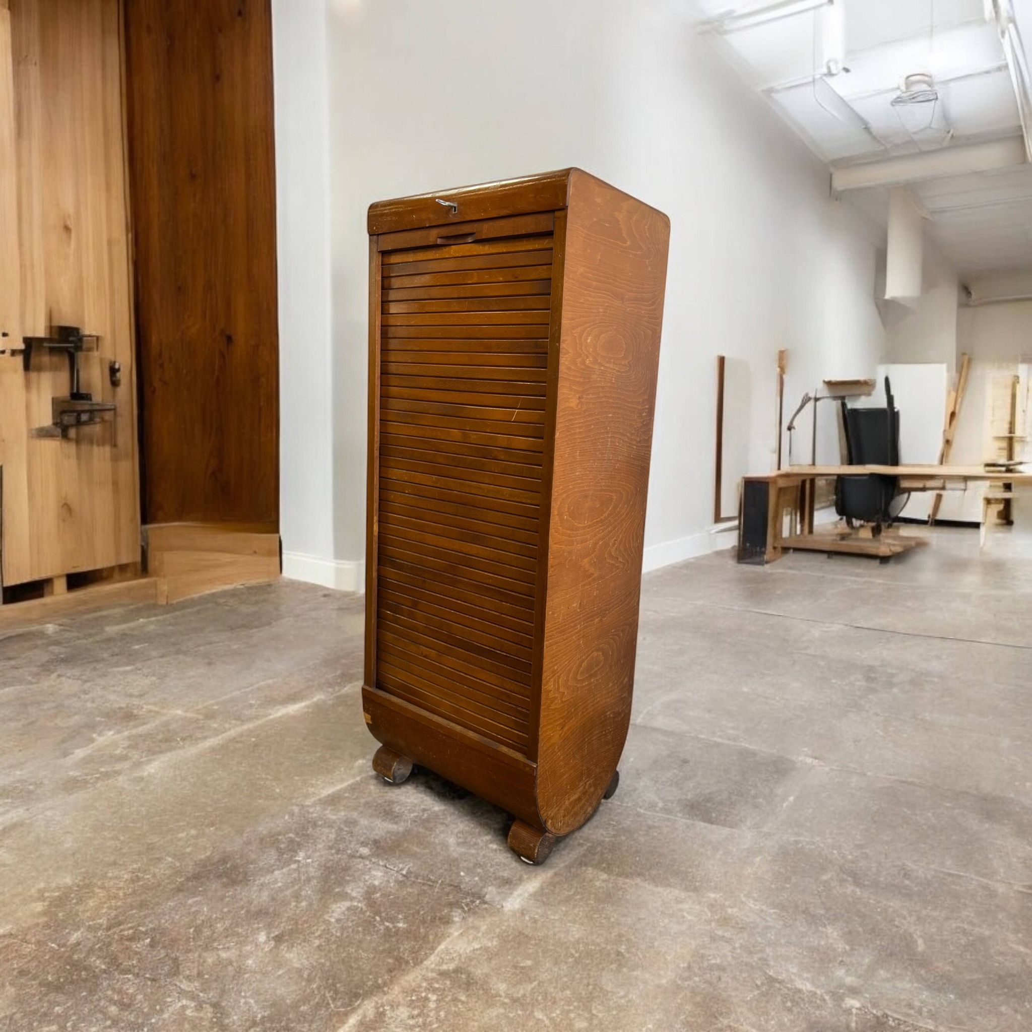 Vintage Art Deco filing cabinet/shuttered cabinet Furniture