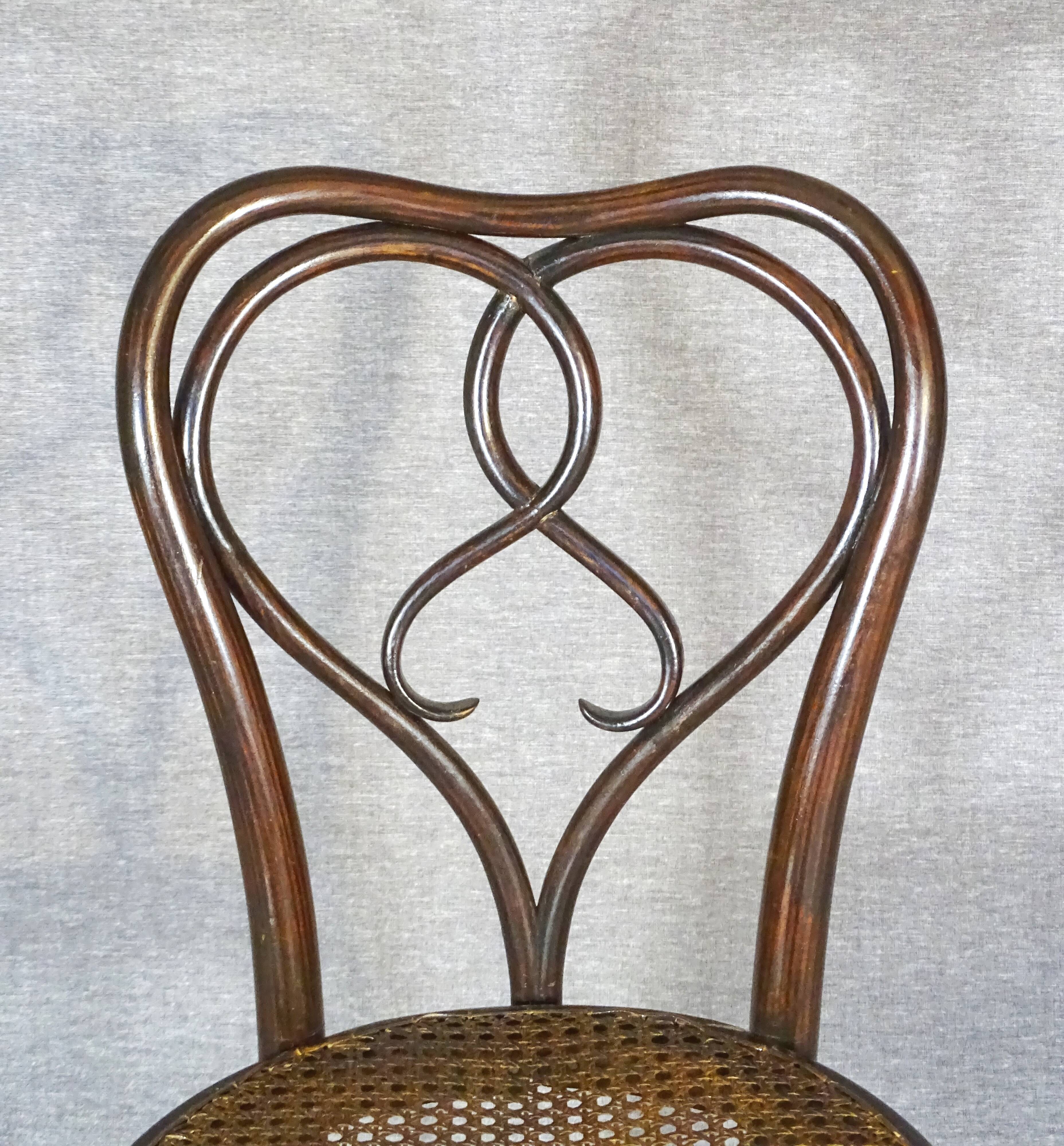 Set de six chaises Thonet N°561- Art nouveau - dining chairs , 1925