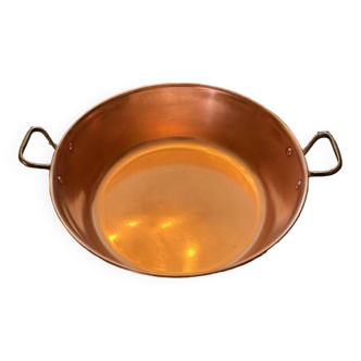 Copper jam basin, 9 L. diameter 38 cm
