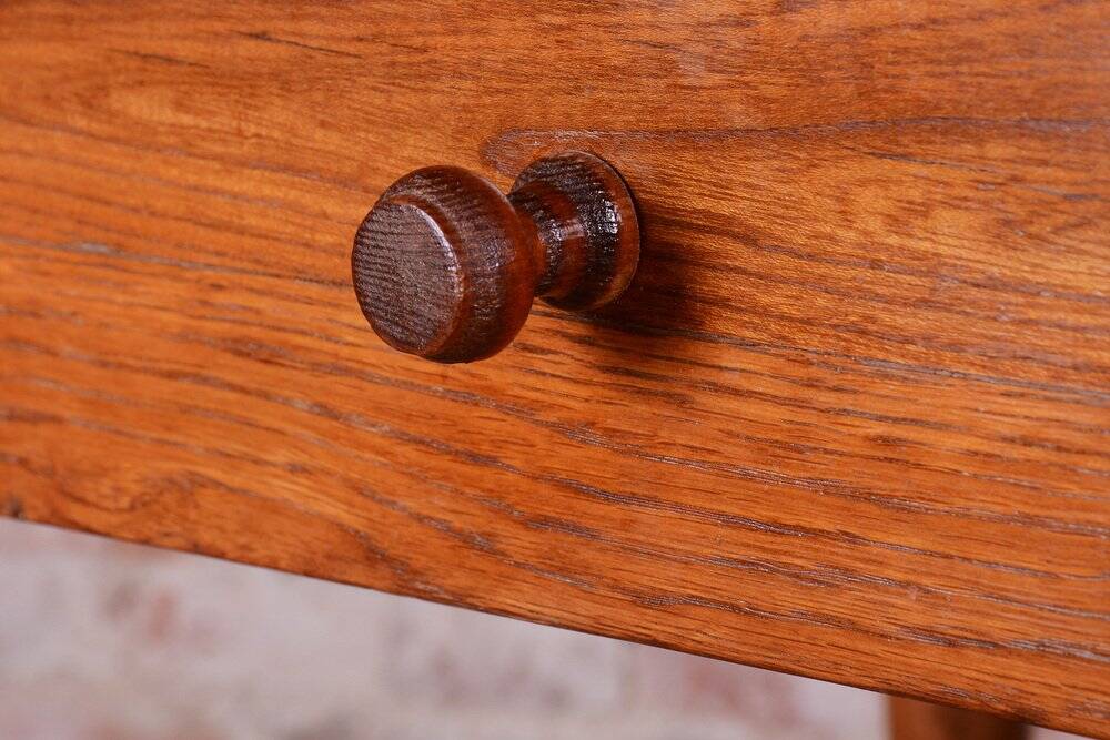 Biedermeier Side Table in Ash and Elm, Czech, 1810s