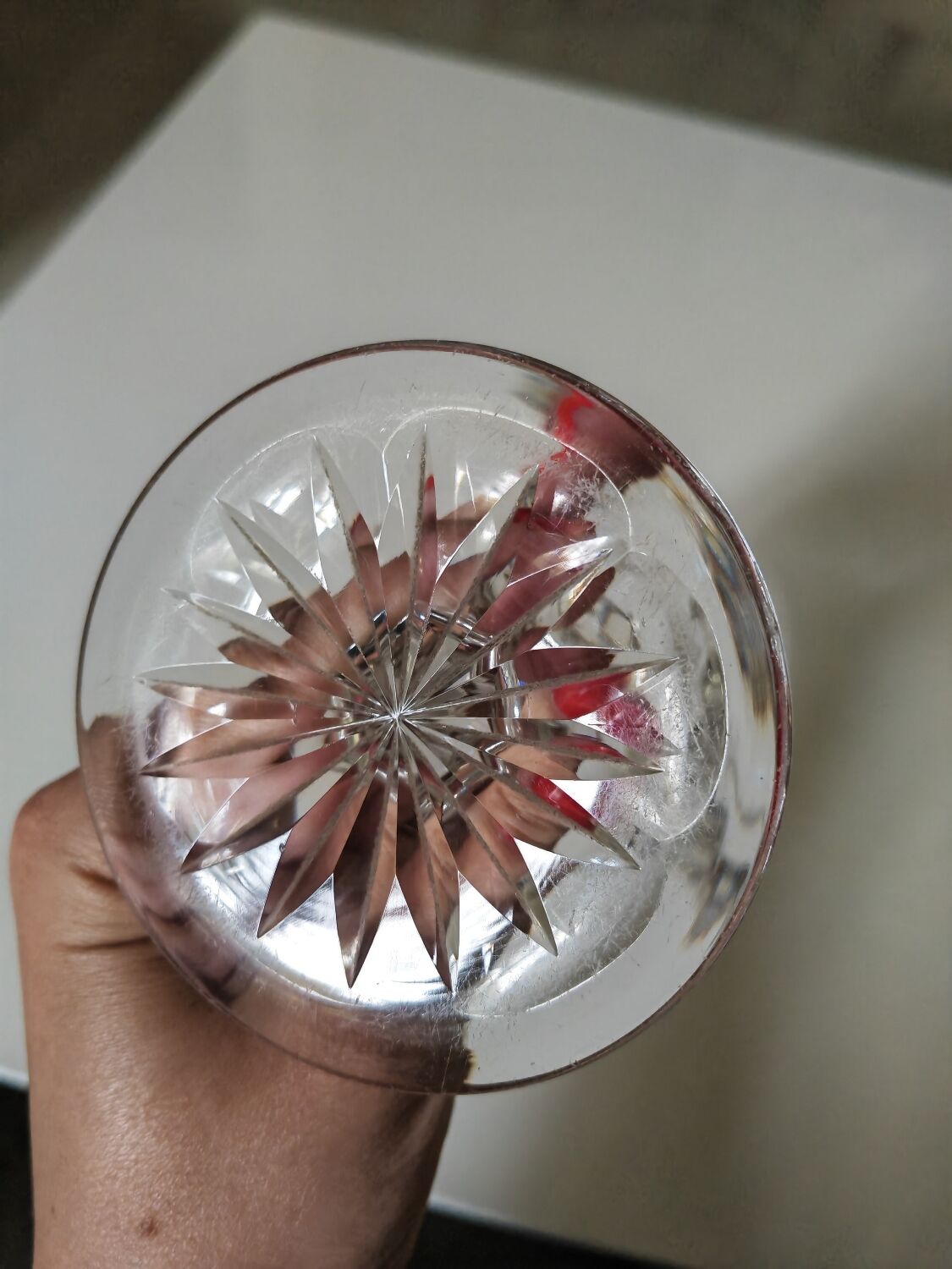 Saint Louis or Baccarat cut crystal glass