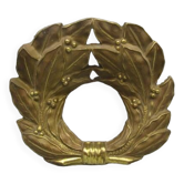 Old ornament in embossed brass - laurel wreath