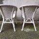 Paire de fauteuils en rotin vintage