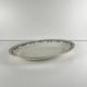 Oval ironstone plate model "Laurels" by Moulins des Loups - Hamage, 1900