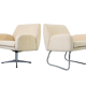 Fauteuils jaunes de l'ère spatiale, Allemagne, années 1970, ensemble de 2