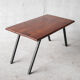 Solid wood coffee table and metal feet-1960