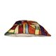 Housse de coussin brodée main en soie, motif paysage abstrait