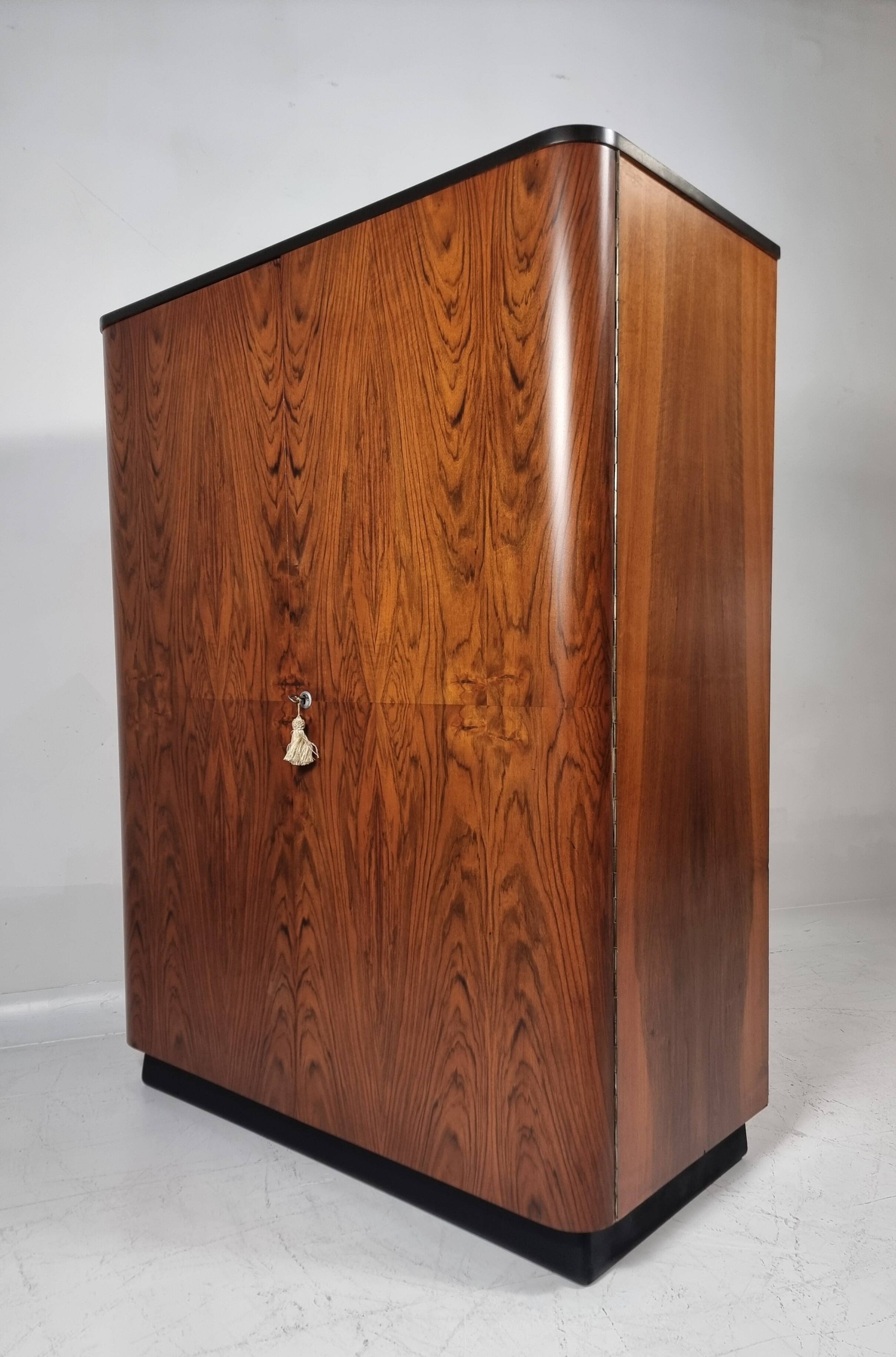 Wardrobe in Walnut by Jindřich Halabala for Up Zavody, 1950s