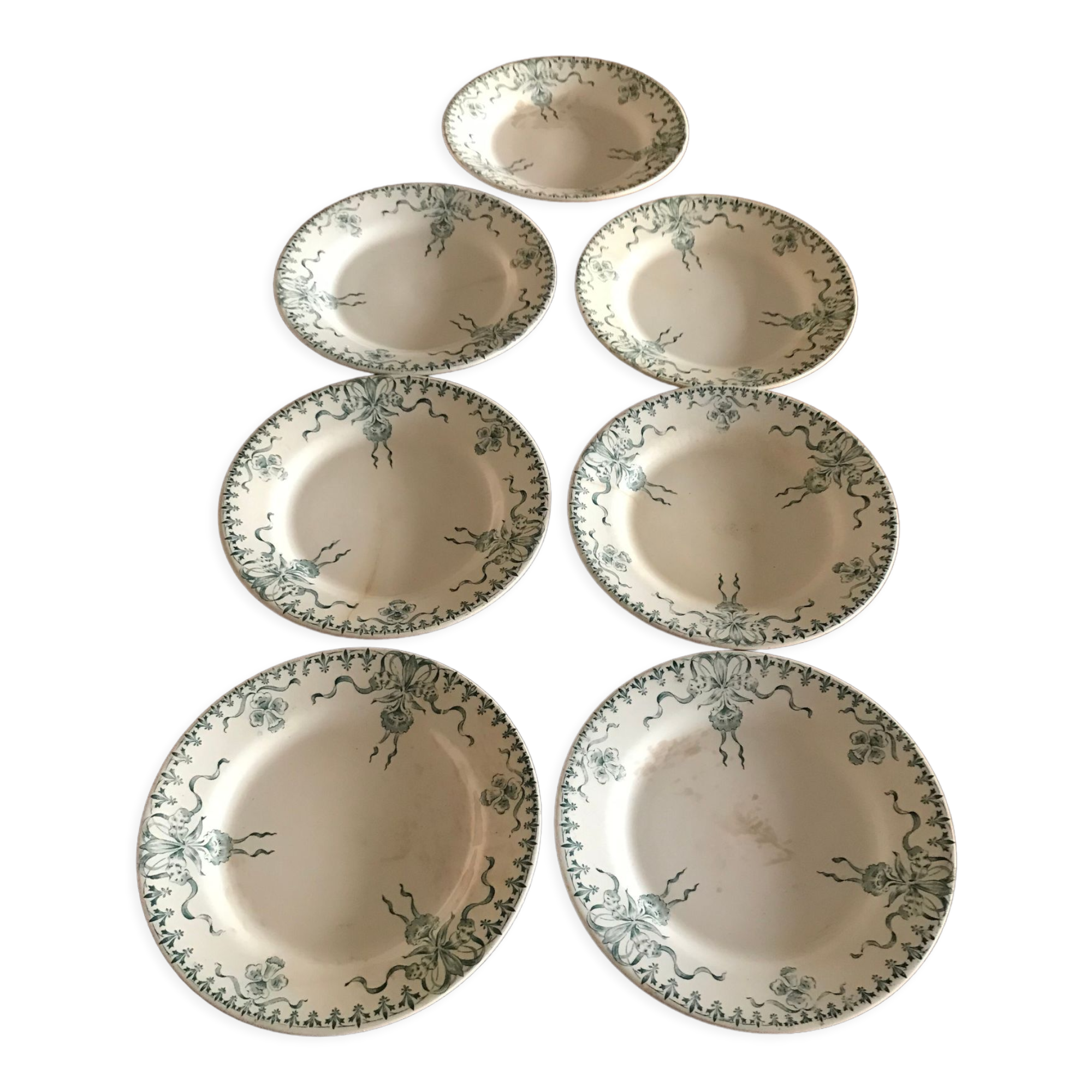 Flat plates in Gien Porcelain "Venice"