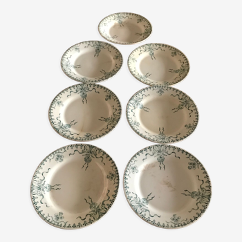 Flat plates in Gien Porcelain "Venice"