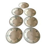 Flat plates in Gien Porcelain "Venice"