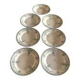 Flat plates in Gien Porcelain "Venice"