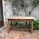 Old farmhouse table made of solid wood