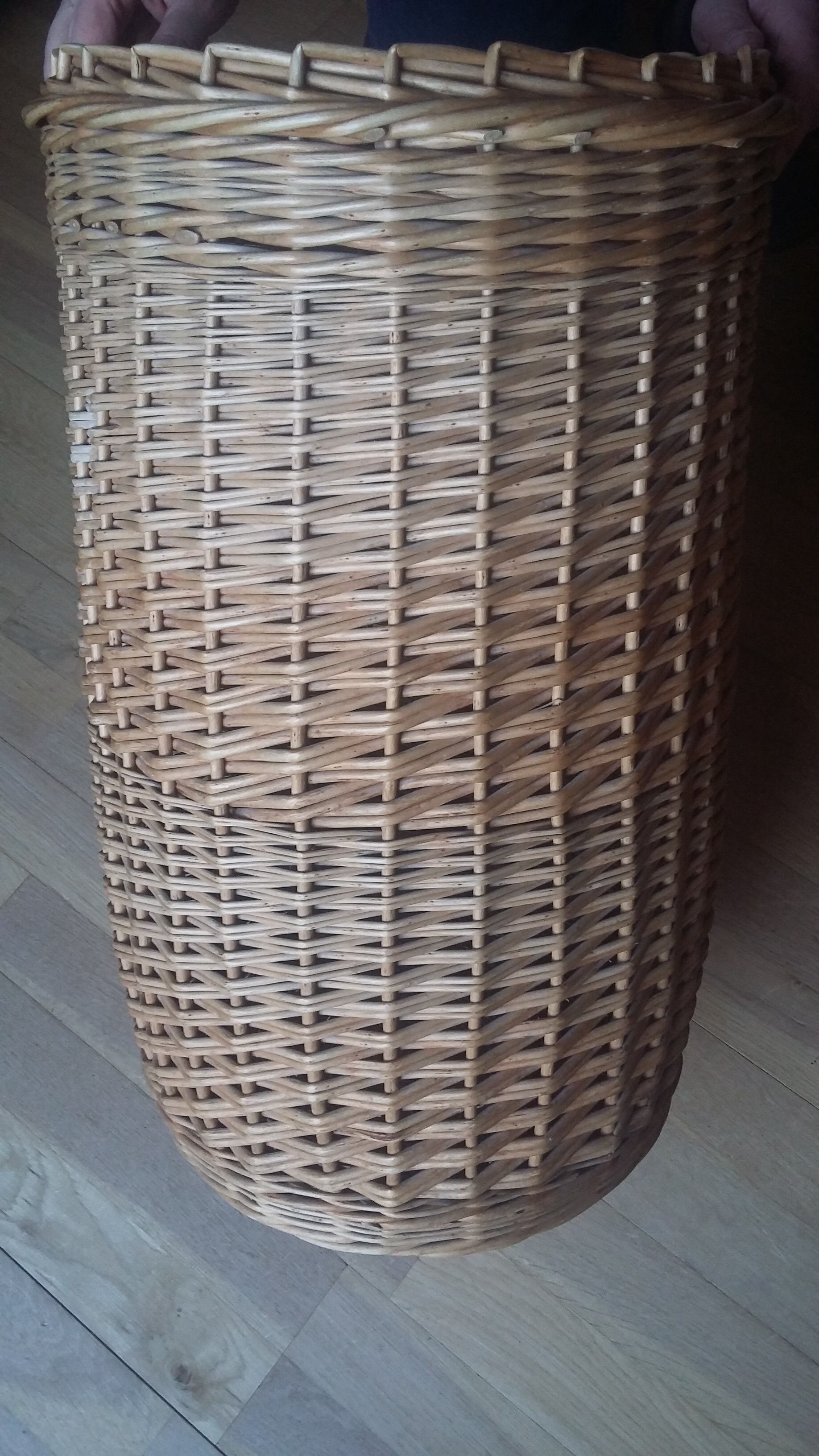 Wicker laundry box from villaines the rocks