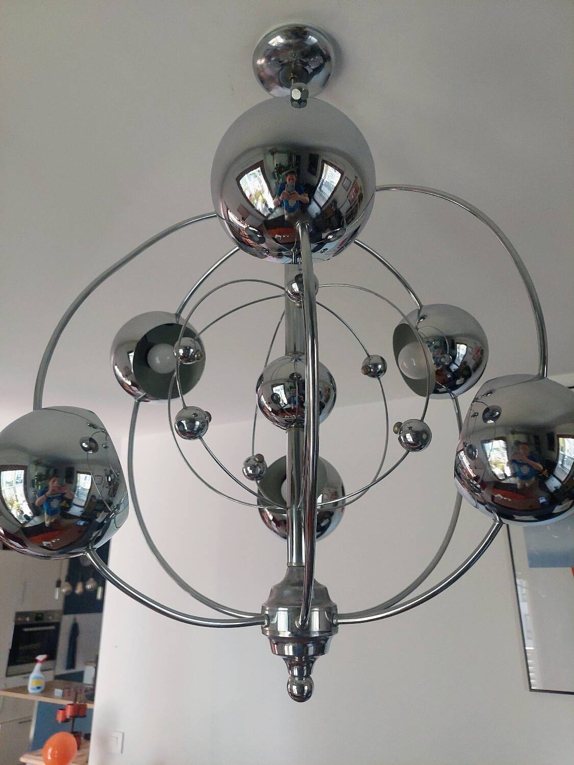 Italian Space Age chandelier, 1970s