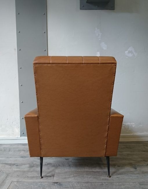 60 years Brown leatherette chairs