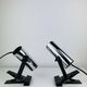 Pair of chrome clip-on spotlights, 1970s