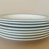 8 semi-deep plates Salins Opaceline 702