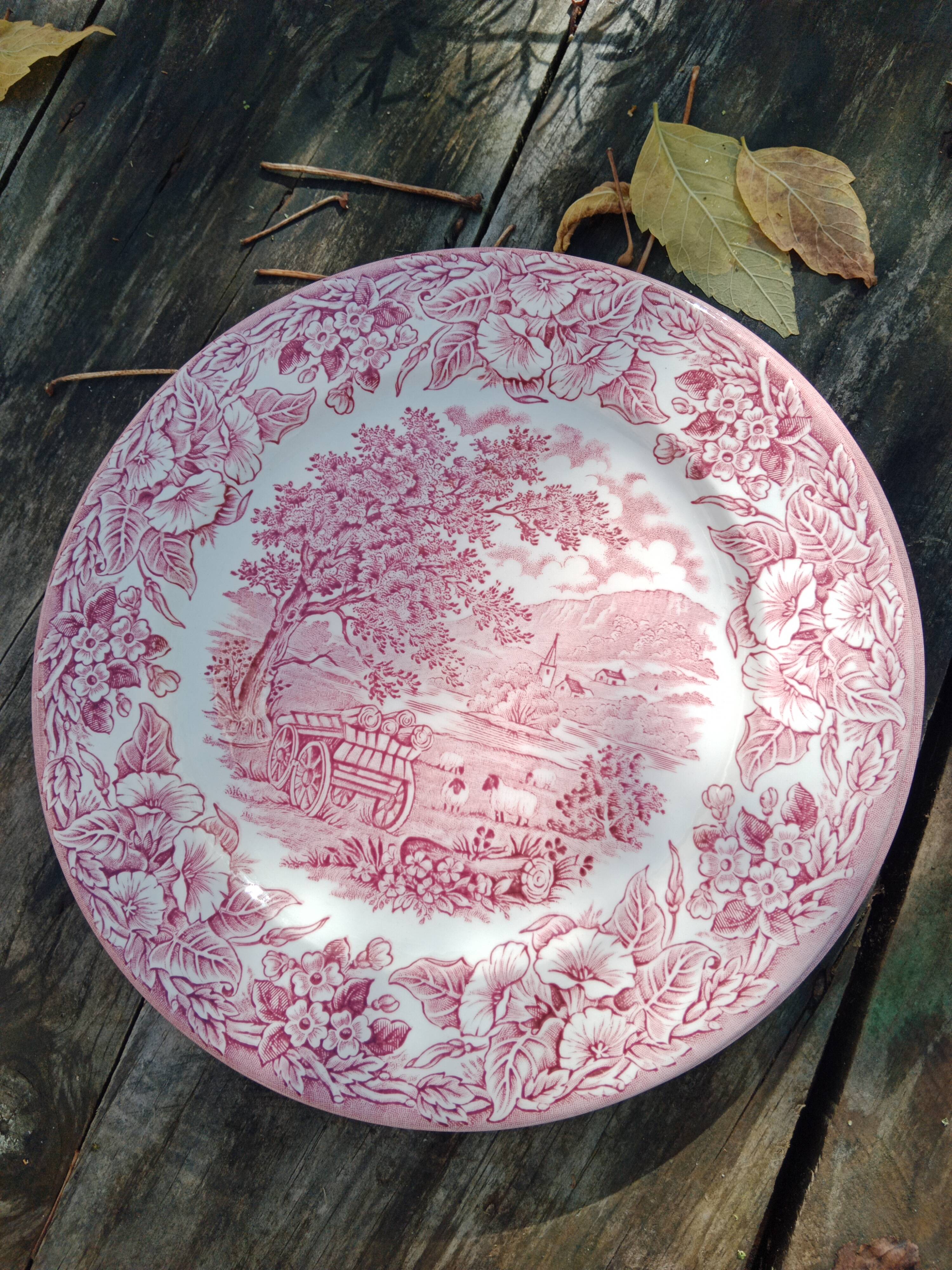 2 assiettes plates eit england