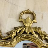 Golden mirror classic style 60s italy resin