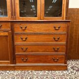 Classic English Mahogany Library Cabinet