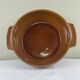 Large glazed terracotta salad bowl