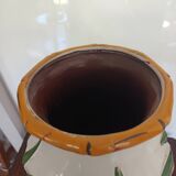 large bamboo vase signed Cartens Germany 1960