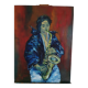 Oil painting Saxophonist