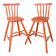 Vintage solid wood high chairs in Western style for children.