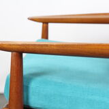 Scandinavian teak armchair by Arne Vodder for Gløstrup Mobelfabrik