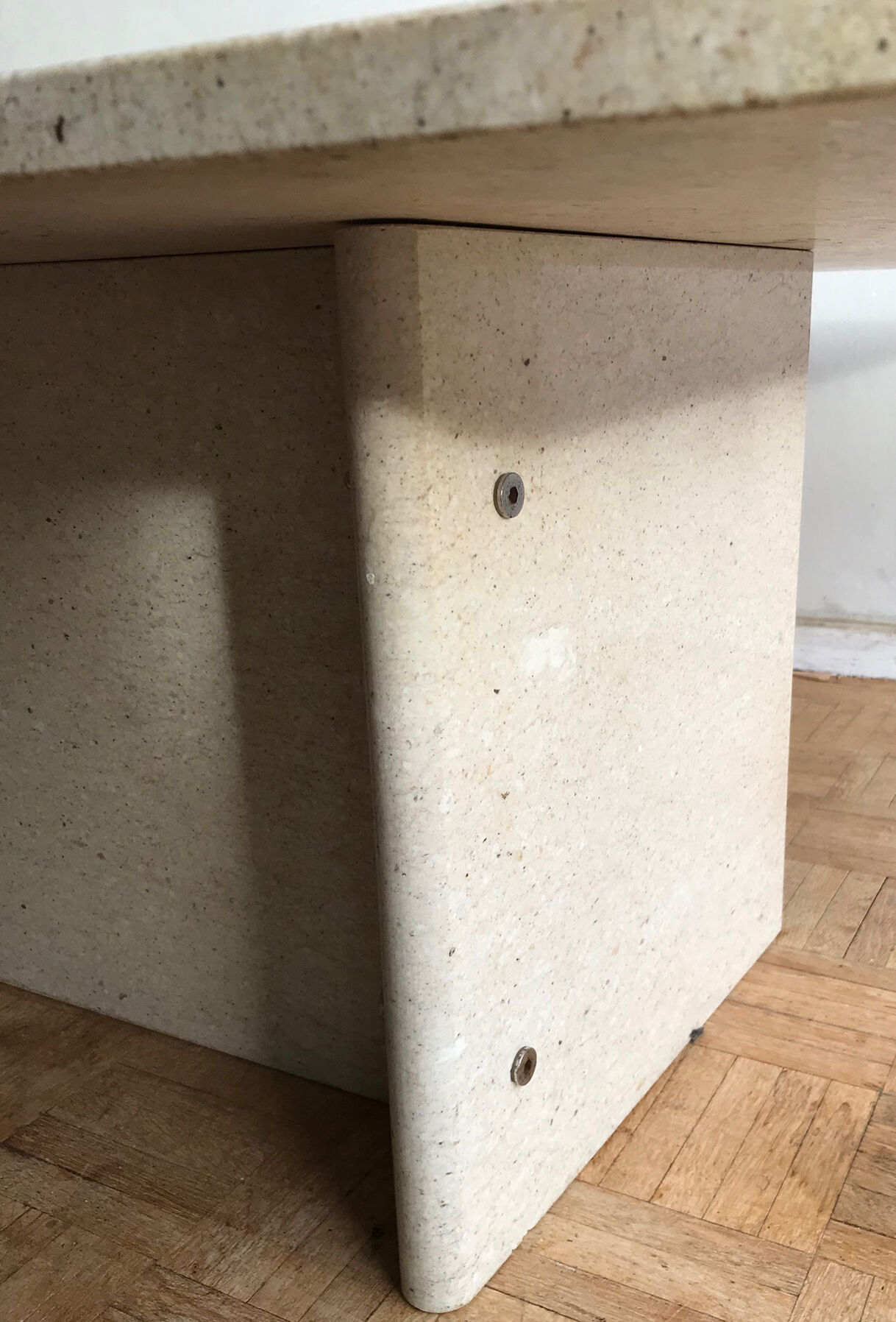 Travertine coffee table from the 1970s