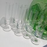 Crystal champagne flutes
