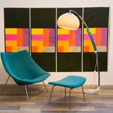 Lampe arc/lampadaire, design années 70 Goffredo Reggiani