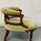 Fauteuil empire velours vert ancien