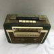 Radio Bambistor bois vinyle vert bakélite blanc vintage