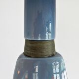 Vintage blue glass suspension