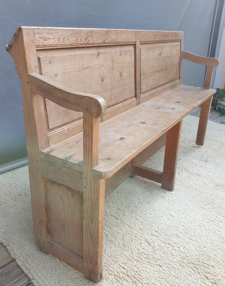 Cotentin church pew with missal door