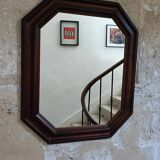 Antique octagonal mirror