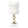 White Italian alabaster and brass lamp, 1960s