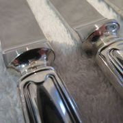 12 Christofle Chinon silver plated dessert knives, 19.7cm
