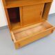 Vintage oak storage bookshelf from the 1960s.