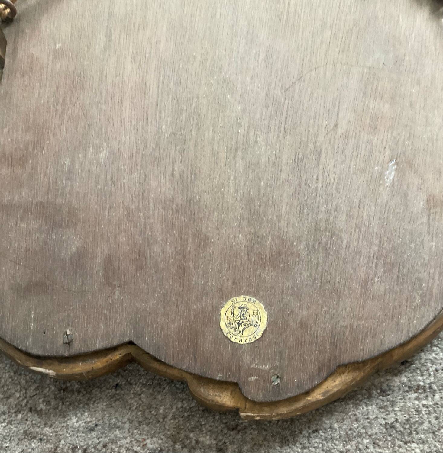 Antique Rococo-style mirror in carved wood Ceracast