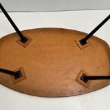 Oval coffee table imitation Galé 70s