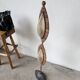 Lampadaire bronze et corde 1970