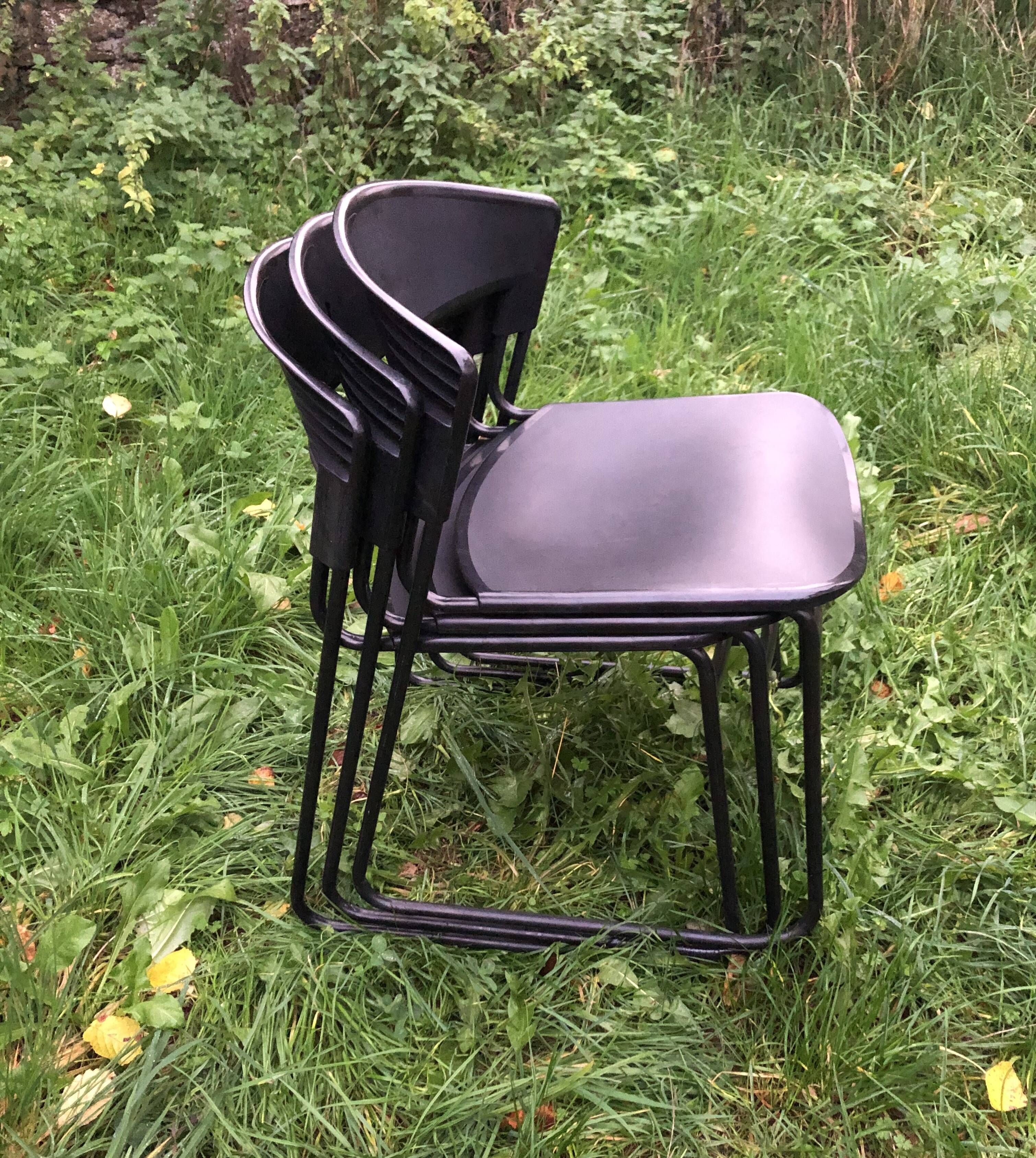 Assisa chairs by Paolo Favaretto Italy Steelcase Strafor 70s