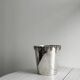 Antique champagne bucket in shiny silver metal