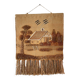 Decorative jute tapestry from the 1970s