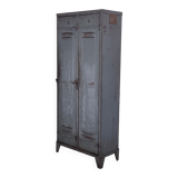 1940s industrial workshop locker room