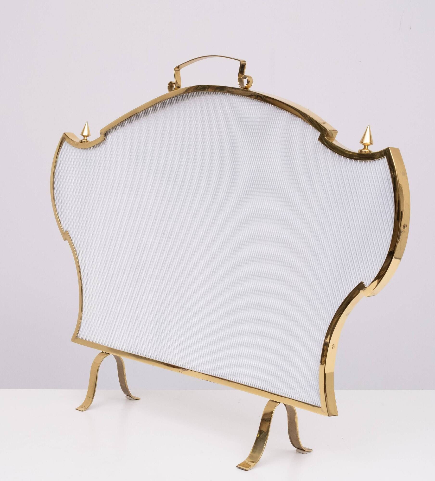 Hollywood Regency Brass Fire screen 1970s France